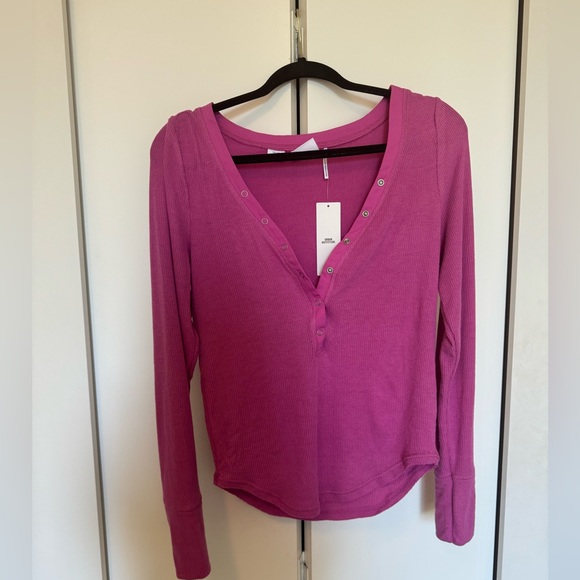 Out From Under Everyday Snap Henley Top size L - Picture 4 of 9